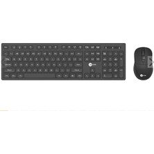 TeknoKapsül Lecoo Türkçe Q Kablosuz Siyah Klavye/mouse Set KW201