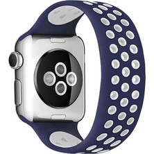 Uravas Store Watch 42MM Ayarlı Delikli  Kordon (Saat Değildir) - Lacivert-Beyaz