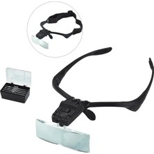 TeknoKapsül Işıklı Gözlük Büyüteç 5 Farklı Lens 9892B