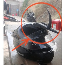 swordslife Ls2 Kask Için Şeytan Boynuzu Tasarımı