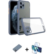 Pileli Store Pilelistore™ iPhone 11 Pro Kılıf Nova Asil Özel Seri - Siyah 3D Antistatik Cam Ekran Koruyucu + Shine Kamera Lens Koruma Cam - Sabe