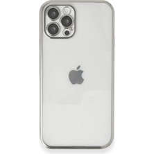 TeknoKapsül Iphone 12 Kılıf Lensli - Gümüş