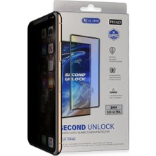 Uravas Store Galaxy S23 Ultra Durable Full Glue Curved Hayalet Cam