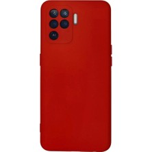 TeknoKapsül Reno 5 Lite Kılıf Nano Içi Kadife - Kırmızı
