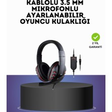 TeknoKapsül Kırmızı Headset Mikrofonlu Sağlam Kablolu Konforlu -