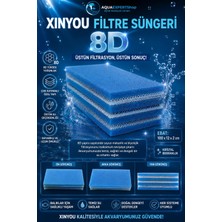 Xinyou Akvaryum Filtre Süngeri  - 8d - Üstün Temizlik Gücü - 100X12X2 cm - Yüksek Su Geçirgenliği