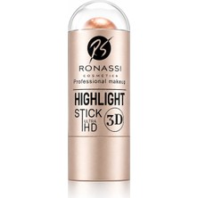 Sudedi Home Şampanya Altın Işıltılı Highlighter Stick Kremsi Yapılı Yüz Aydınlatıcı Glow Effect Makyaj Sticki 3D Parlak Görünüm