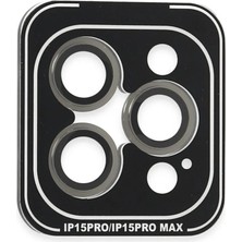TeknoKapsül Iphone 15 Pvd Metal Kamera Lens - Gri
