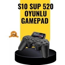 TeknoKapsül 2025 S10 Gamepad 520 Oyunlu Tv Bağlantılı Atari Konsolu