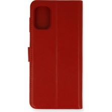 TeknoKapsül Galaxy M51 S Kapaklı Kılıf - Kırmızı