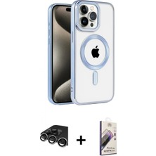 Marsilyan™- iPhone 14 Pro Max Kılıf Eksen Form Koleksiyonu - Siyah Bilvis 3D Mat Cam Ekran Koruyucu + Raze Metal Kamera Lens - Gs