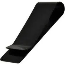 Yıldızan Spelt Metal Kağıt Para Tokası Kart Tutucu Klips Cüzdan Ataş Siyah 50 mm x 15 mm