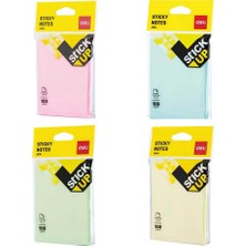 Deli Pastel Renkler 100 Yp. 76X101 mm Yapışkanlı Not Kağıdı A01402