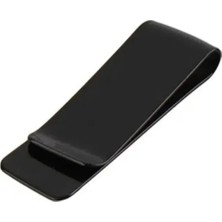 Yıldızan Spelt Metal Kağıt Para Tokası Kart Tutucu Klips Cüzdan Ataş Siyah 5,2cm x 2cm