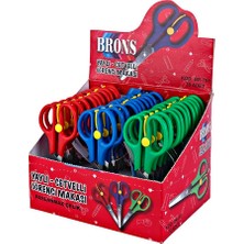 Brons BR-701 Yaylı Cetvelli Makas