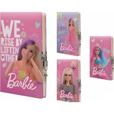 Gıpta 14X20CM 96 Yaprak Barbie Kilitli Dikişli Sert Kapak Hatıra Defteri 3432000
