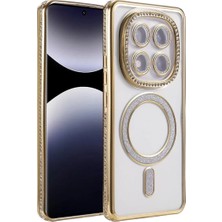 Uravas Store Newface Xiaomi Redmi Note 14 Pro 5g Joke Simli Magneticsafe Kılıf - Gold
