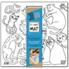 Uravas Store Funny Mat - Kediler 40X40CM
