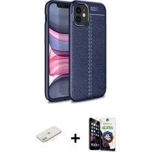 Pileli Store Pilelistore™ iPhone 12 Mini Kılıf Doruk Klasik Özel Seri - Şeffaf Temperli Cam Ekran Koruyucu + Renkli Kamera Lens Koruma Cam - Sı