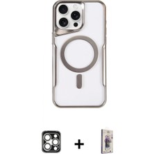 Pileli Store Pilelistore™ iPhone 16 Pro Max Kılıf Yadigar Klasik Özel Seri - Siyah Bilvis 3D Cam Ekran Koruyucu + Pvd Metal Kamera Lens - Gs