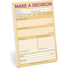 Uravas Store Knock Knock Make A Decision Pad, Checklist Funny Office Not Defterleri (Pastel Versiyon), 15,2 x 22