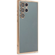 TeknoKapsül Galaxy S22 Kılıf Lensli Silikon - Gold