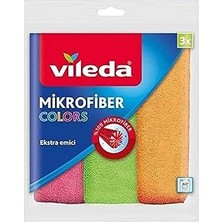Uravas Store Vileda Mikrofiber Colors Bez, 3'lü Paket