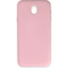 Renas Store Samsung Galaxy J7 Pro / J730 Kılıf Nano Içi Kadife Silikon - Pudra