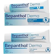 Uravas Store Bepanthol Onarıcı Bakım Merhemi 30 gr + Cilt Kremi 30 gr L Avantajlı Günlük Bakım Seti