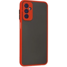 Renas Store Samsung Galaxy M13 Kılıf Montreal Silikon Kapak - Kırmızı