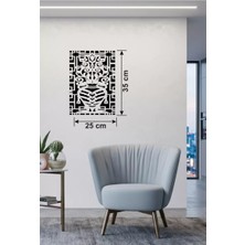 Uravas Store Mey Ithalat® Otantik Lale Motifli Ahşap Duvar Tablosu - 25X35 cm Lazer Kesim Dekoratif Pano