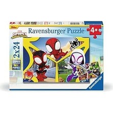 Uravas Store Ravensburger, 2 * 24P Puzzle Spidey, Çocuk Puzzle