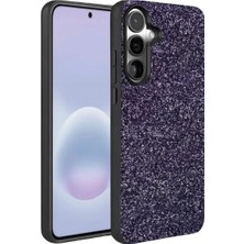 TeknoKapsül Galaxy A57 5g Bright Simli Kapak - Derin Mor