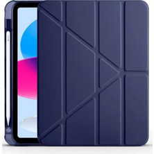Canarino Apple Ipad 2022 10.9 (10.nesil) Kılıf Kalemlikli Mars Tablet Kılıfı - Lacivert