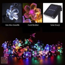 Uravas Store Mey Ithalat® Solar 30 Ledli Çiçekli Rgb Güneş Enerjisi