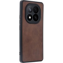 Renas Store Xiaomi Redmi Note 14 Pro 5g Kılıf Aras Deri Kapak - Taba