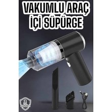 TeknoKapsül Üflemeli Güçlü Vakumlu Ev Ofis Araç Süpürgesi El Süpürgesi Şarjlı -