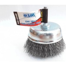 Uravas Store Mey Ithalat® Hawk HA11147 Pimli Gri Tel Çanak Fırça 65 mm