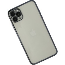 Renas Store Iphone 11 Pro Max Kılıf Razer Lensli Silikon - Siyah