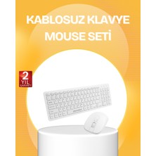 TeknoKapsül Kablosuz Klavye Mouse Takımı - Ergonomik, Sessiz Tasarruflu -