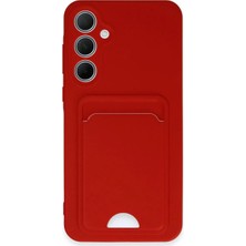 TeknoKapsül Galaxy A35 5g Kılıf Kelvin Kartvizitli - Kırmızı