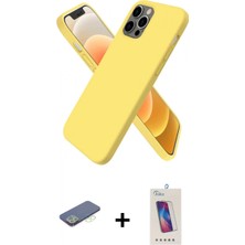 Pileli Store Pilelistore™ iPhone 12 Pro Max Kılıf Kozmos Yansıma Özel Seri - Siyah Joko 5d Cam + Renkli Kamera Lens Koruma Cam - Yl