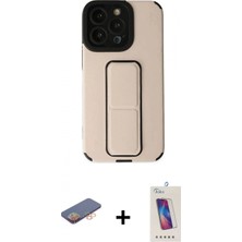 Pileli Store Pilelistore™ iPhone 13 Pro Max Kılıf Çekirdek Yansıma - Siyah Joko 5d Cam + Renkli Kamera Lens Koruma Cam - Tu