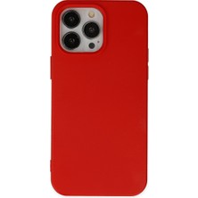 Uravas Store Iphone 14 Pro Kılıf Nano Içi Kadife Silikon - Kırmızı