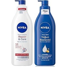 Uravas Store Besleyici Vücut Sütü 400ML ve Repair&amp;care Nemlendirici Losyon 400ML, Rahatlatıcı, Kuru Cilt