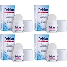 Uravas Store Driclor Anti Perspirant Roll On 20 ml x 4 Adet P02052