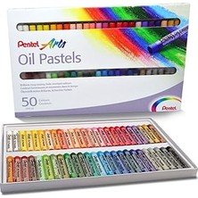 Uravas Store Pentel PHN-50U Yağlı Pastel Boya Seti 50'li, Çok Renkli
