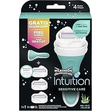 Uravas Store Wilkinson Sword Intuition Sensitive Care Avantaj Paketi, 3 Yedek Bıçaklı Kadın Tıraş Makinesi