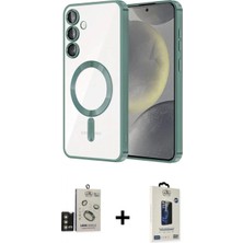 Pileli Store Pilelistore™ Galaxy S24 Kılıf Nova Işık Özel Seri - Siyah Bilvis Hayalet Cam Ekran Koruyucu + Bilvis Titan Kamera Lens - Gd