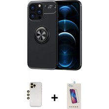 Pileli Store Pilelistore™ iPhone 13 Pro Max Kılıf Yankı Form Prime - Siyah Joko 5d Cam + Shine Kamera Lens - Gd